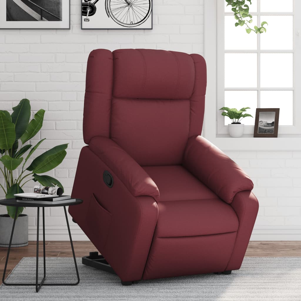 Fauteuil inclinable Rouge bordeaux Similicuir - XIOS