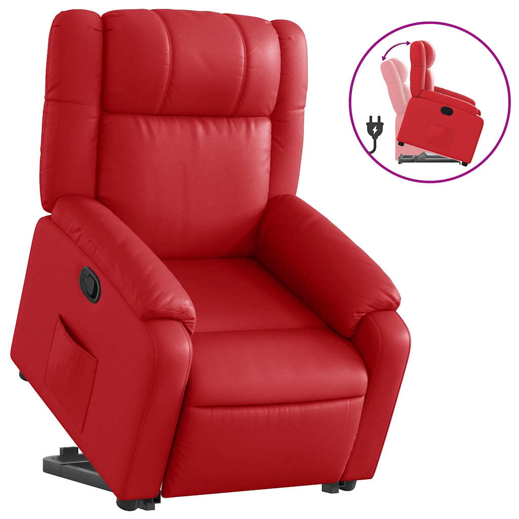 Fauteuil inclinable Rouge Similicuir - XIOS