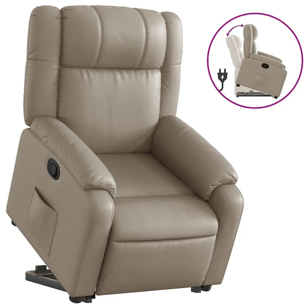 Fauteuil inclinable Cappuccino Similicuir - XIOS