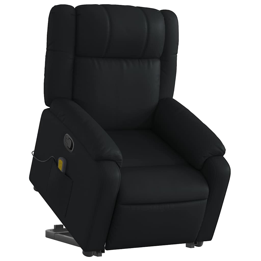 Fauteuil inclinable de massage Noir Similicuir - XIOS