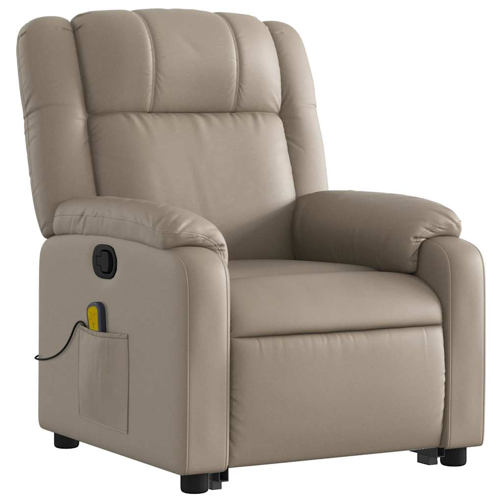 Fauteuil inclinable de massage Cappuccino Similicuir - XIOS