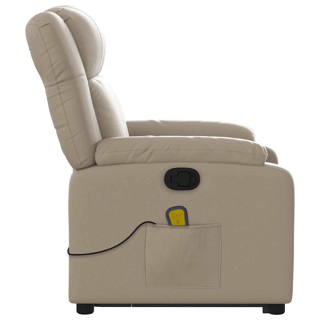 Fauteuil inclinable de massage Cappuccino Similicuir - XIOS