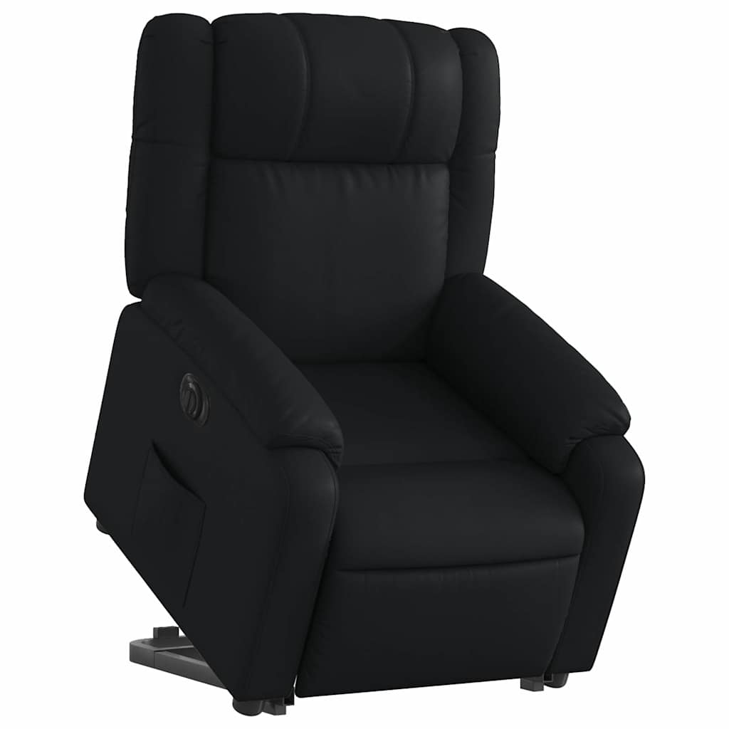 Fauteuil inclinable électrique noir similicuir - XIOS