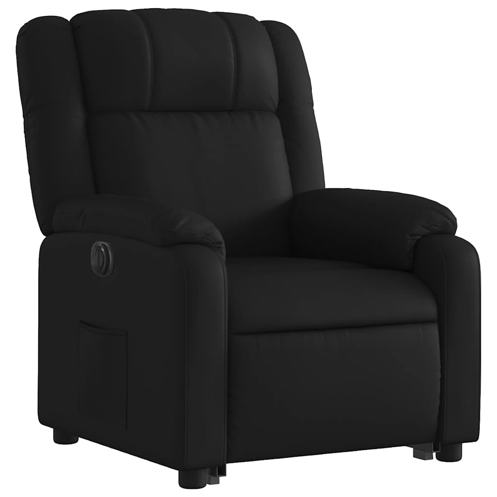 Fauteuil inclinable électrique noir similicuir - XIOS