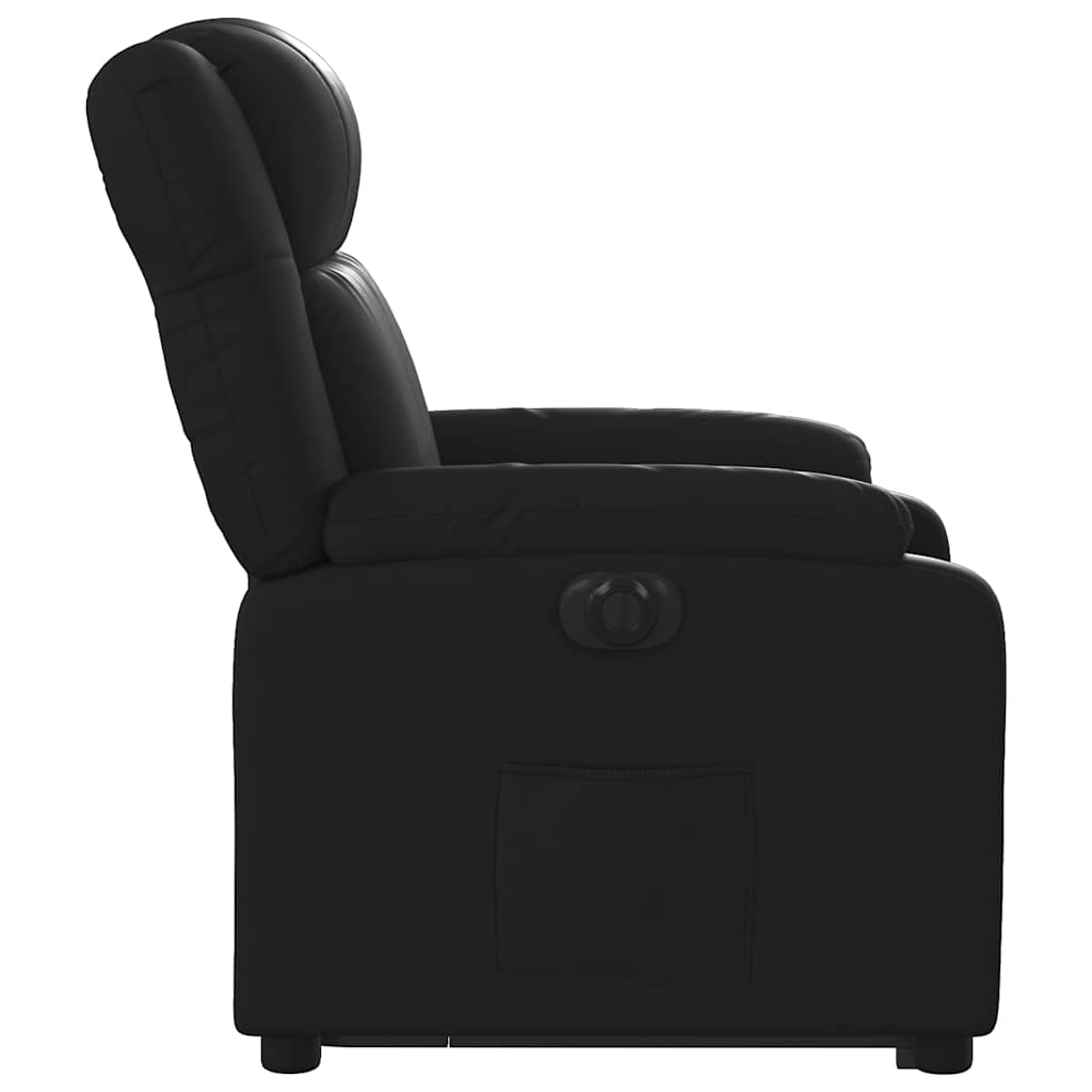 Fauteuil inclinable électrique noir similicuir - XIOS