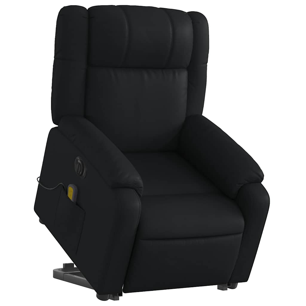 Fauteuil inclinable de massage électrique noir similicuir - XIOS