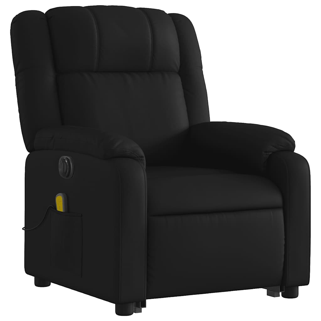 Fauteuil inclinable de massage électrique noir similicuir - XIOS