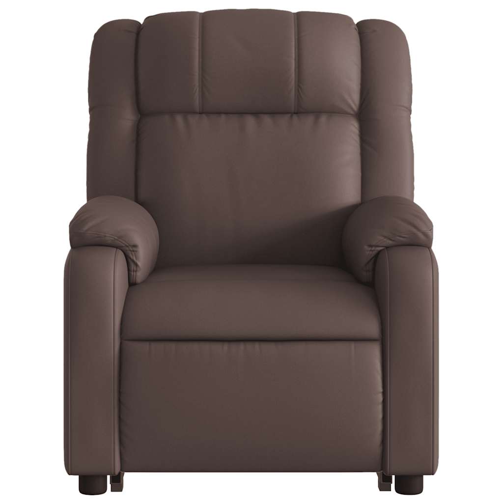 Fauteuil inclinable de massage électrique marron similicuir - XIOS
