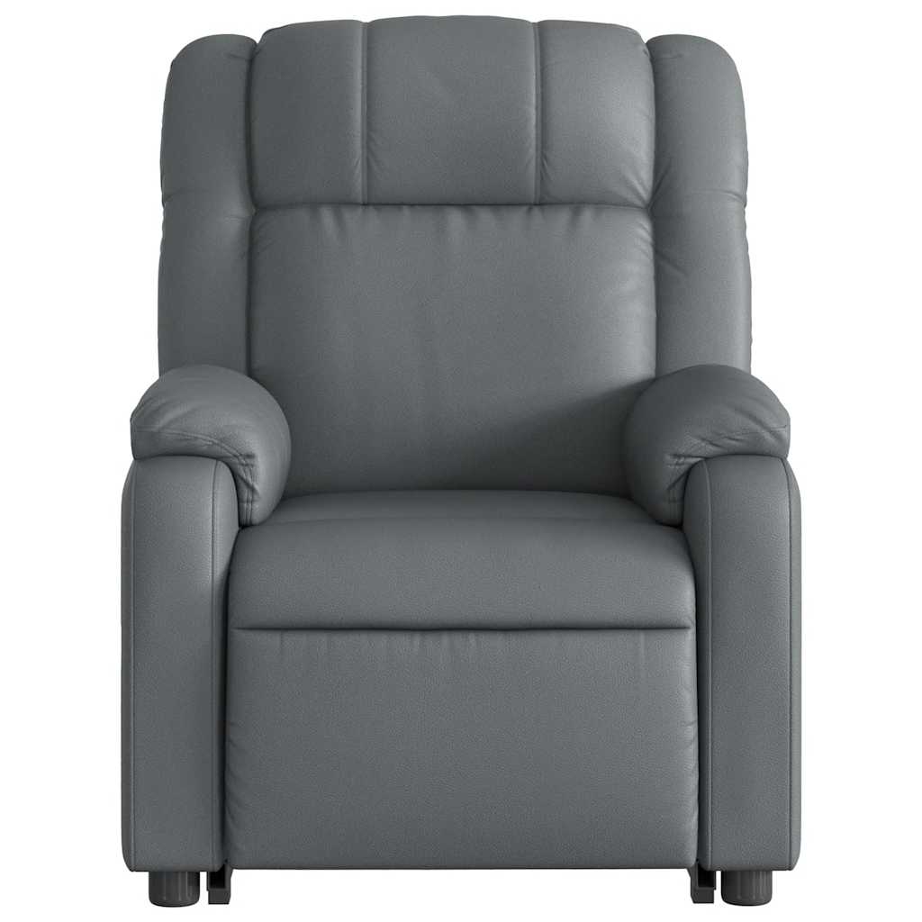 Fauteuil inclinable de massage électrique gris similicuir - XIOS