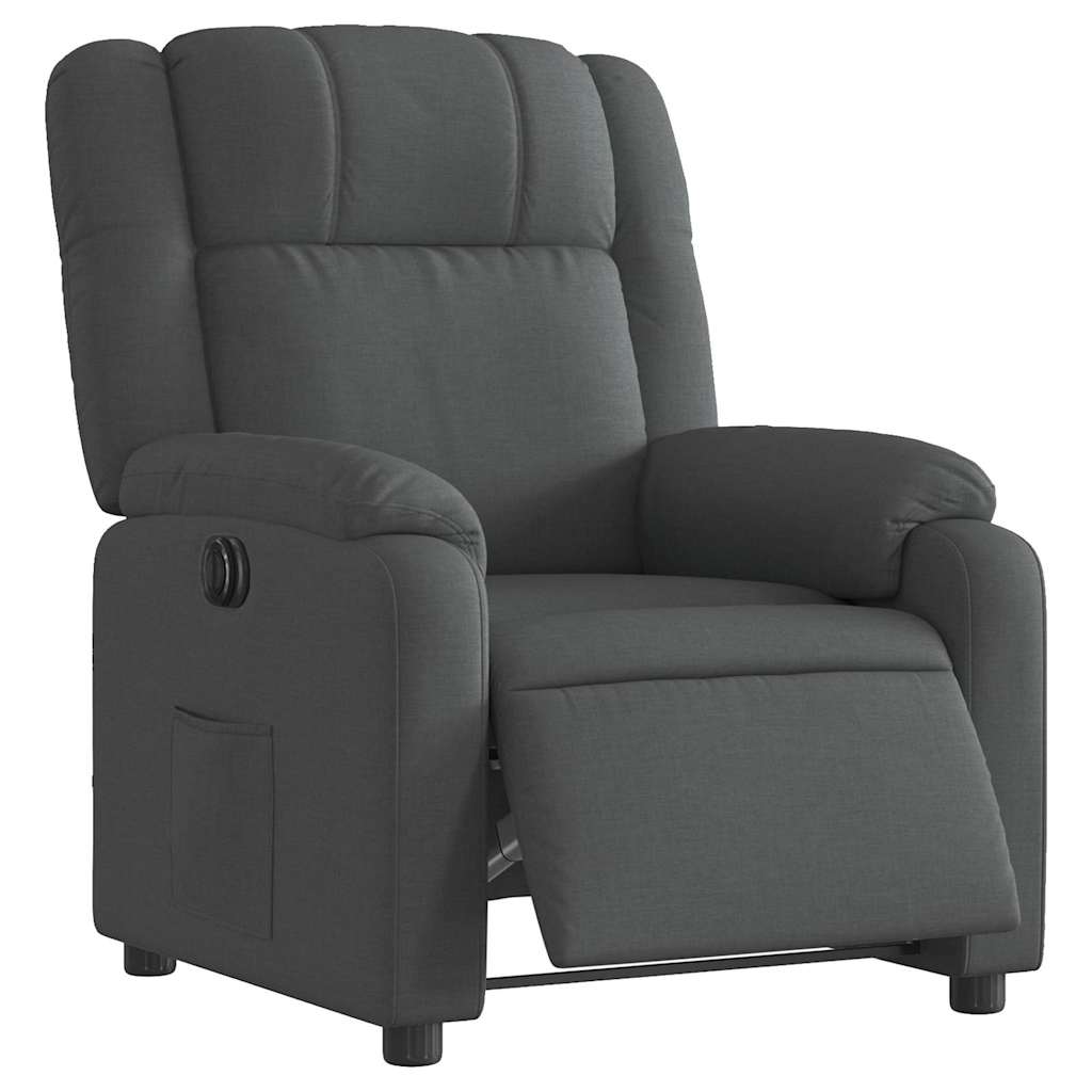 Fauteuil inclinable électrique Gris foncé Tissu - XIOS
