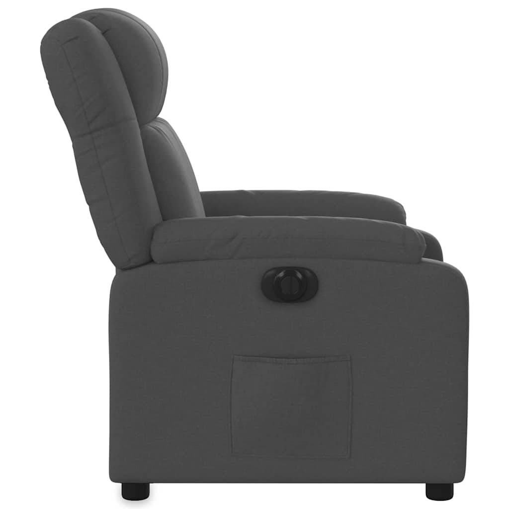 Fauteuil inclinable électrique Gris foncé Tissu - XIOS