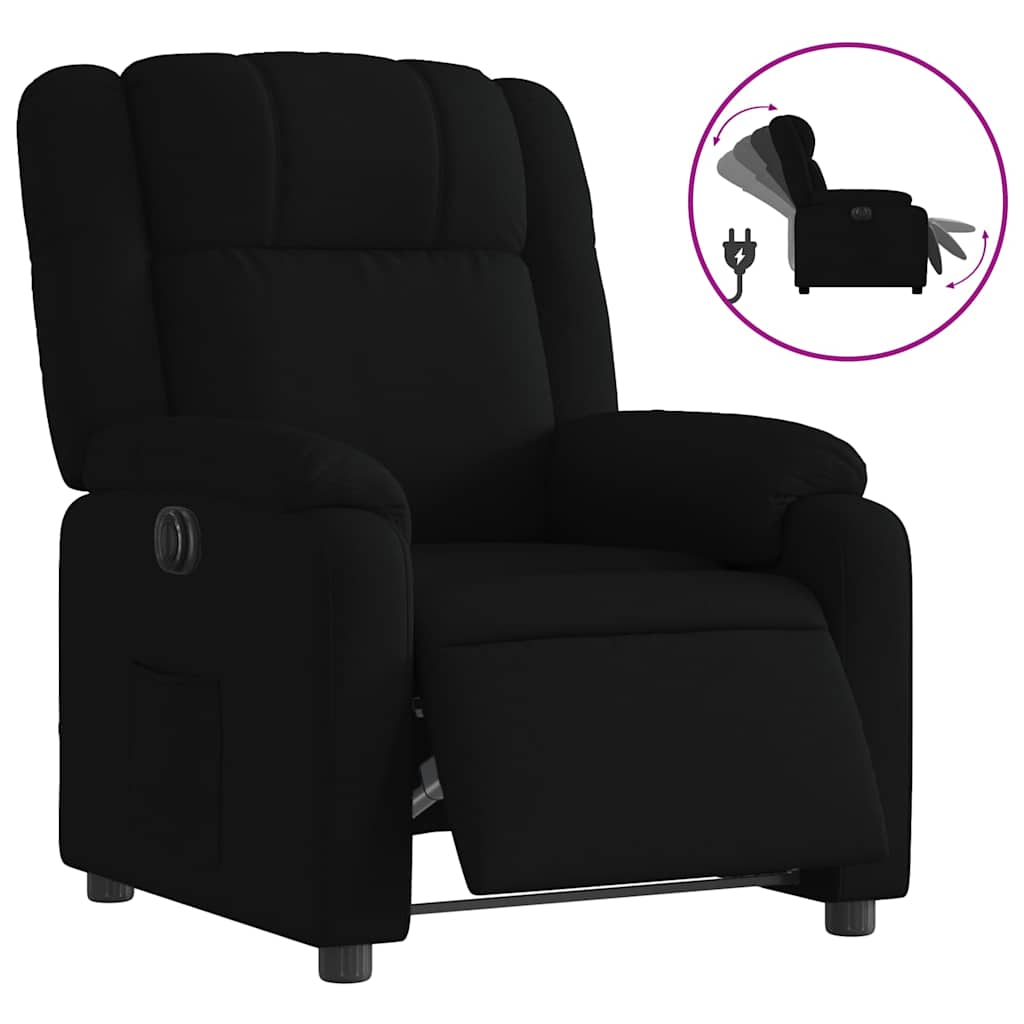 Fauteuil inclinable électrique Noir Tissu - XIOS