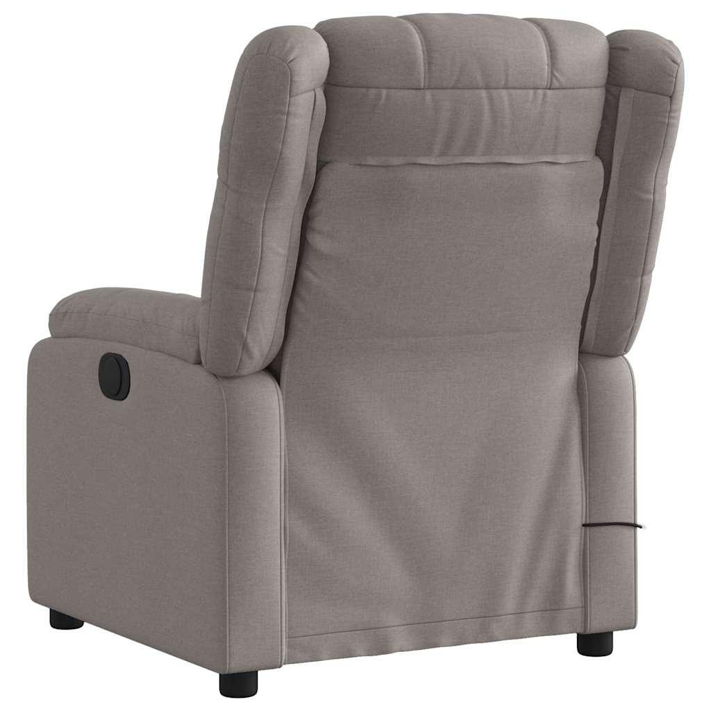 Fauteuil de massage inclinable électrique Taupe Tissu - XIOS