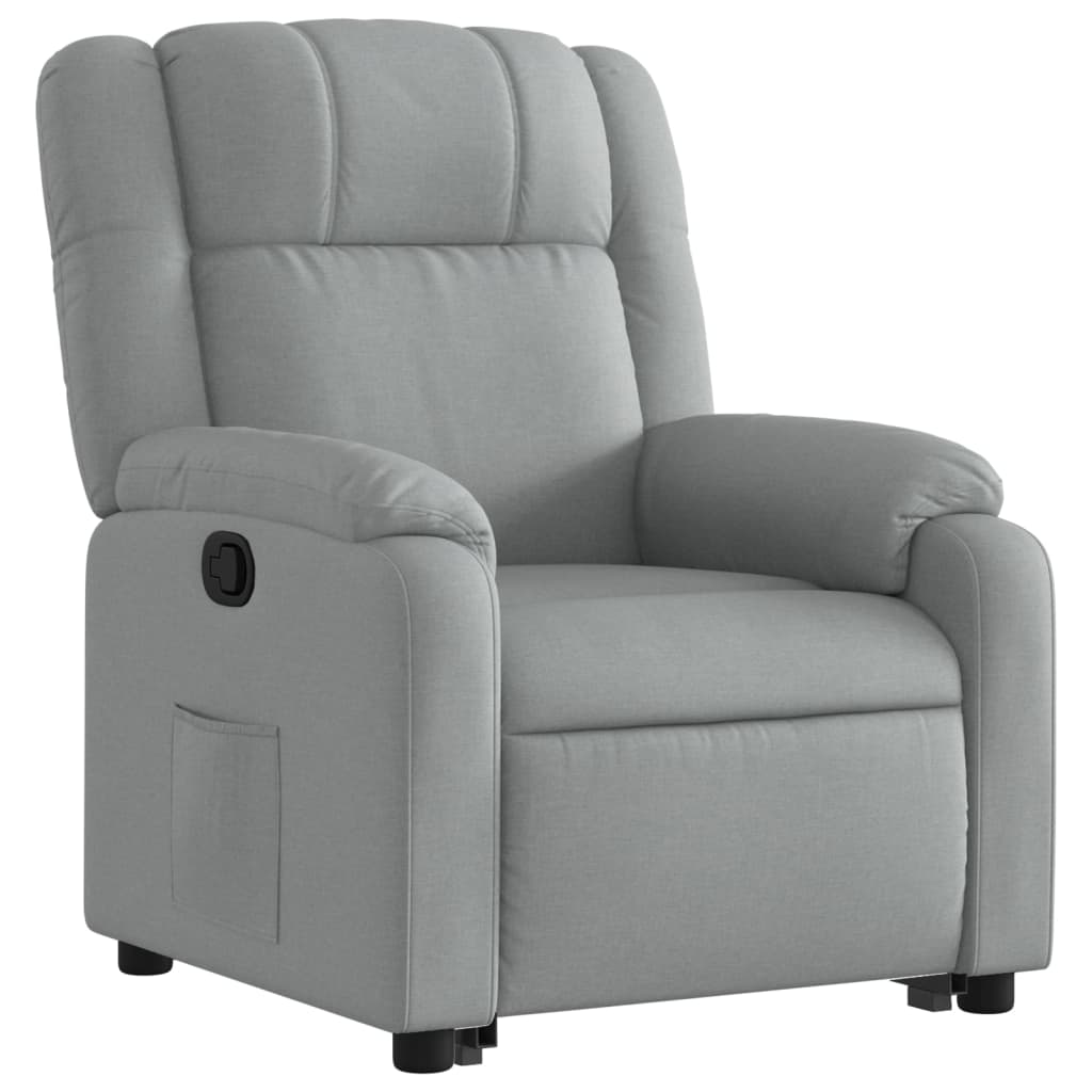 Fauteuil inclinable Gris clair Tissu - XIOS