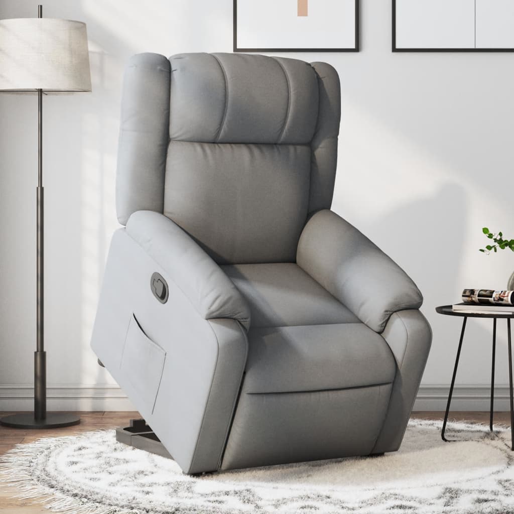 Fauteuil inclinable Gris clair Tissu - XIOS