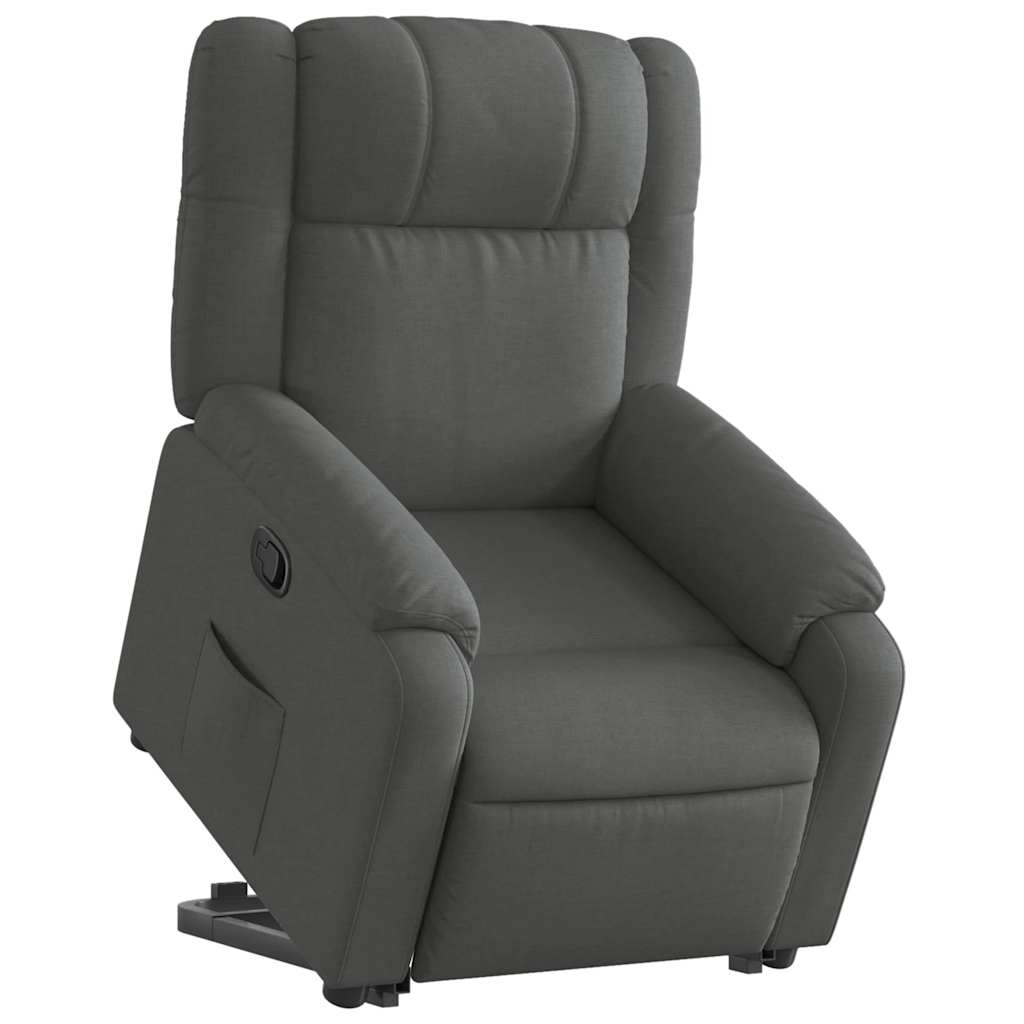 Fauteuil inclinable Gris foncé Tissu - XIOS