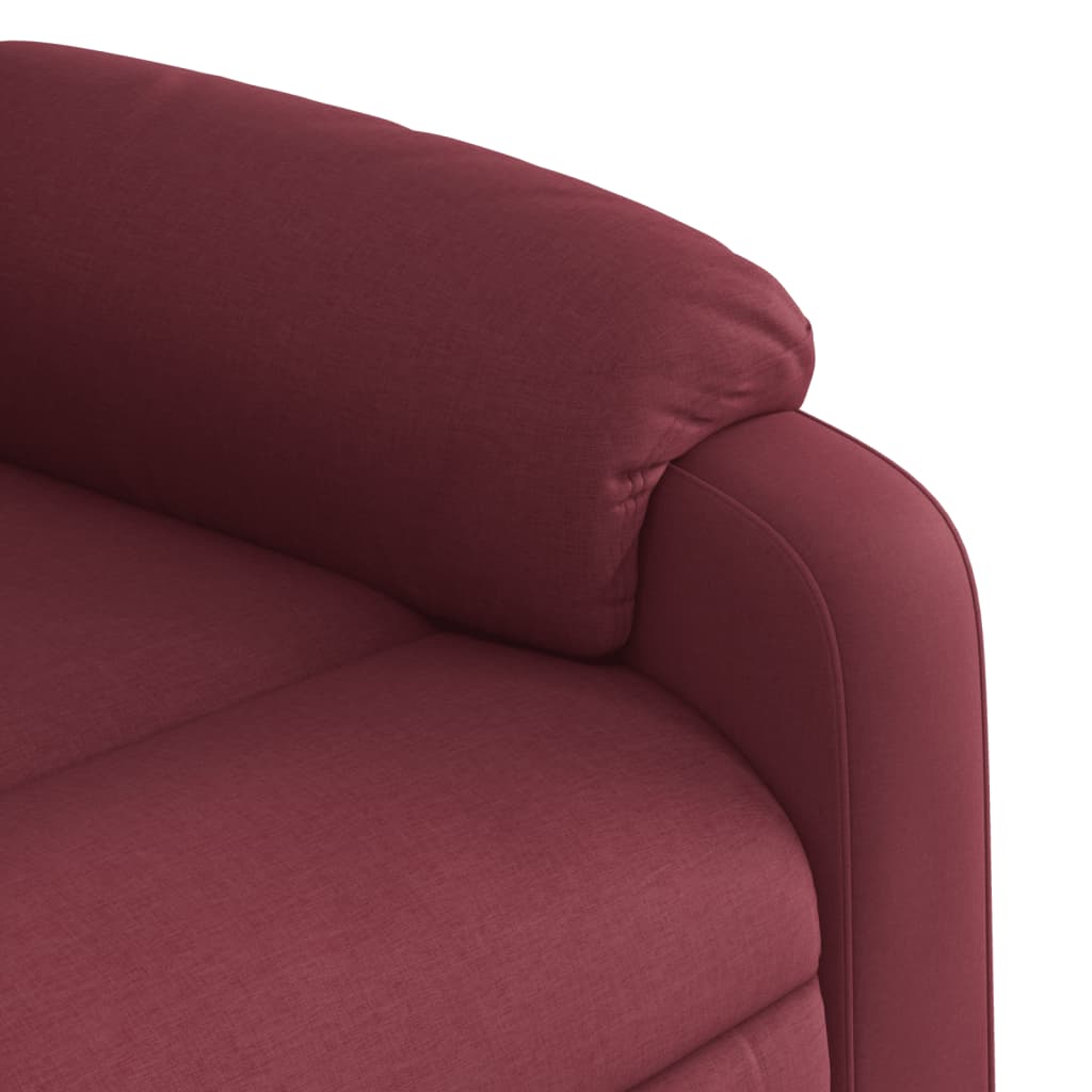 Fauteuil inclinable rouge bordeaux tissu - XIOS