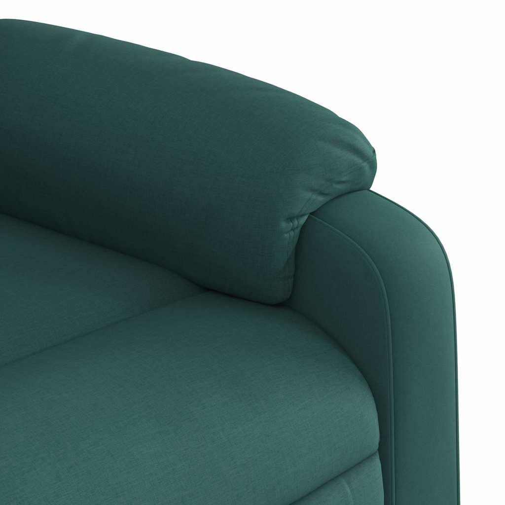 Fauteuil inclinable vert foncé tissu - XIOS