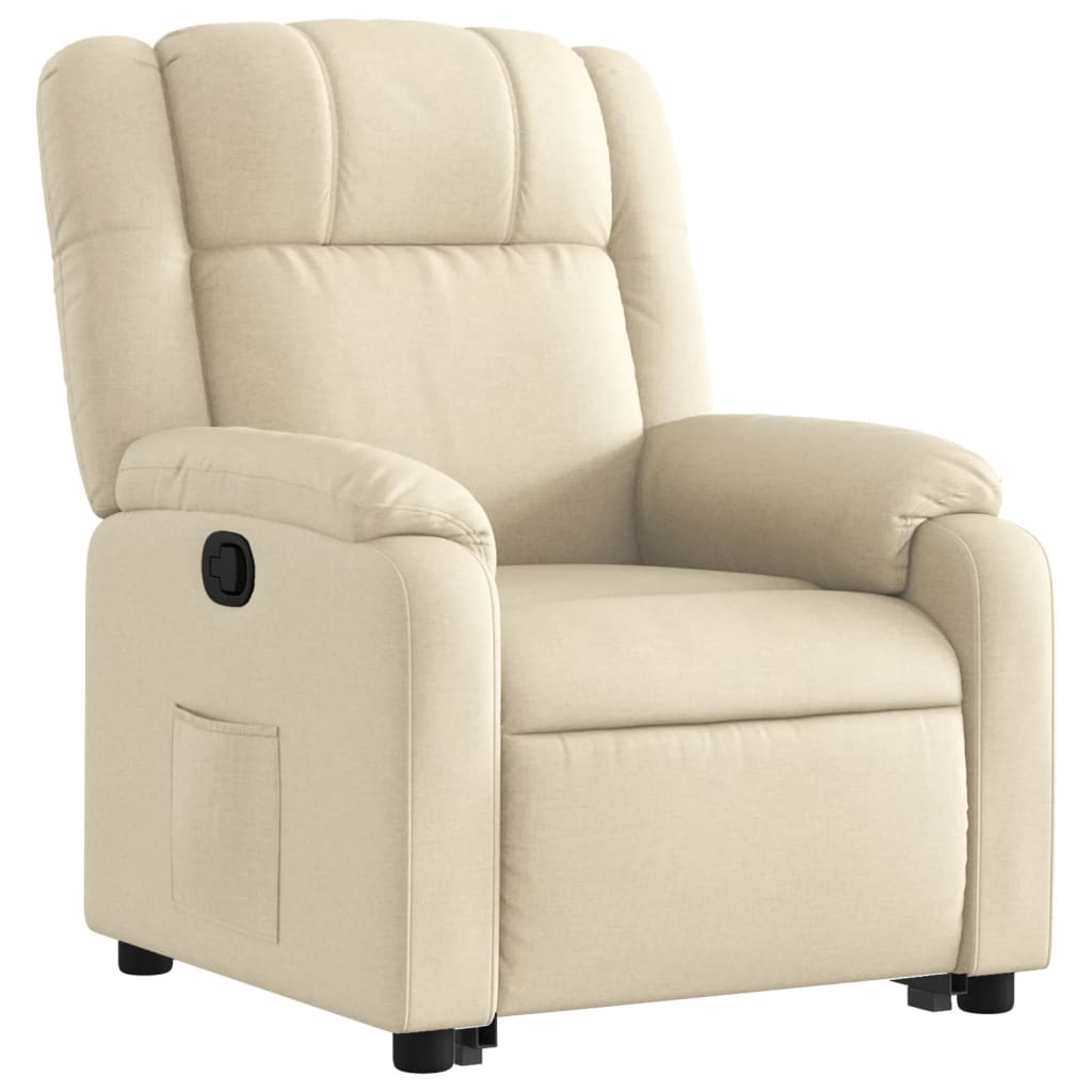Fauteuil inclinable Crème Tissu - XIOS