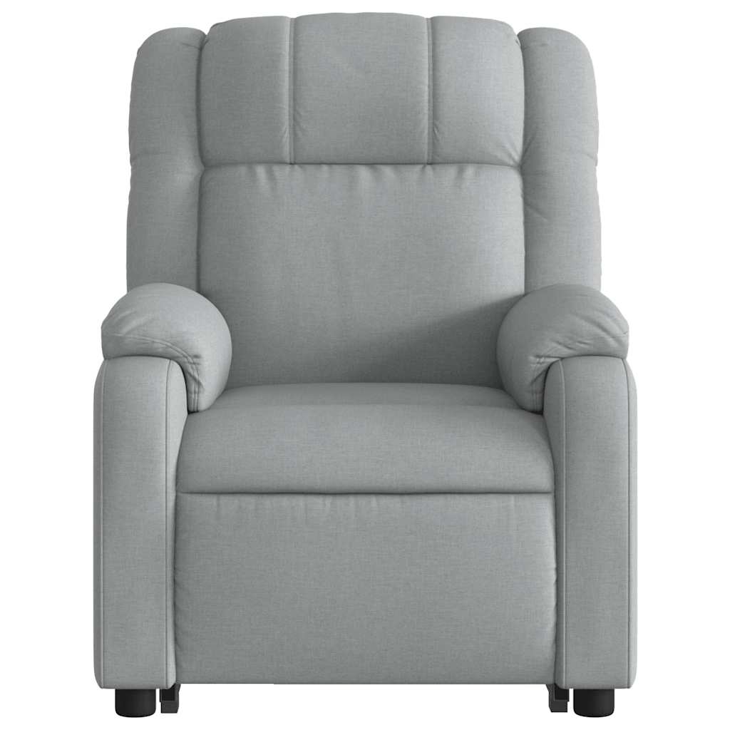 Fauteuil de massage inclinable Gris clair Tissu - XIOS