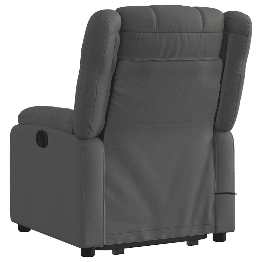 Fauteuil de massage inclinable Gris foncé Tissu - XIOS