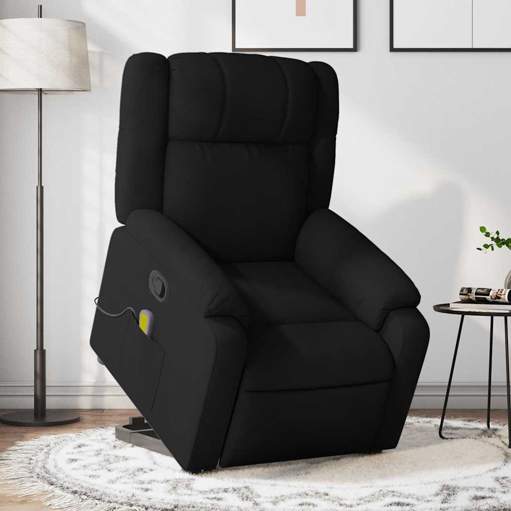 Fauteuil de massage inclinable Noir Tissu - XIOS