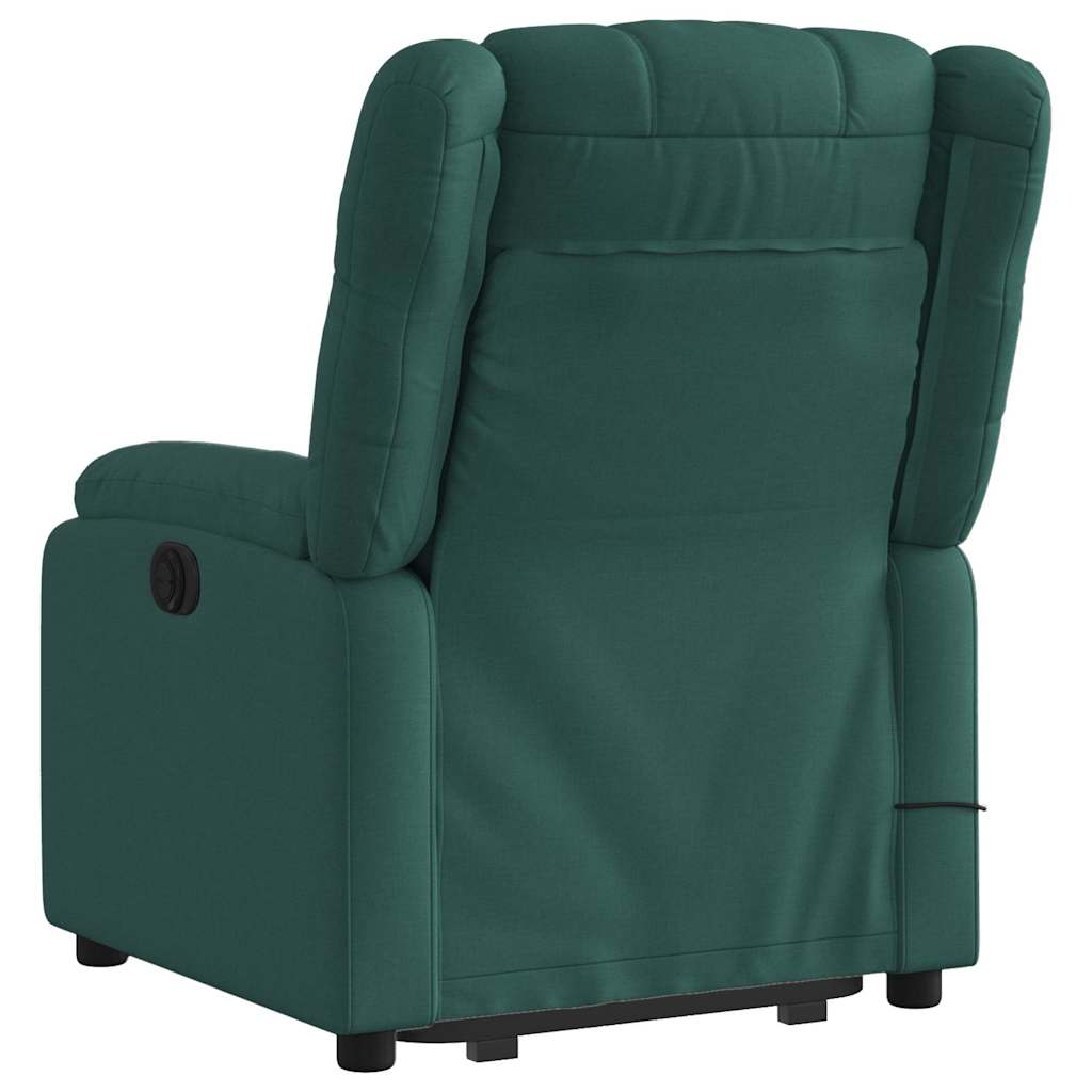 Fauteuil inclinable de massage Vert foncé Tissu - XIOS