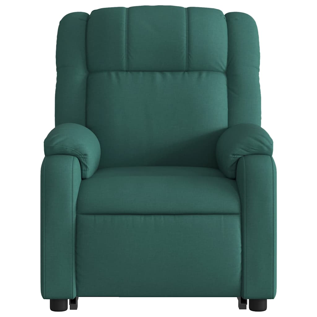 Fauteuil inclinable de massage Vert foncé Tissu - XIOS