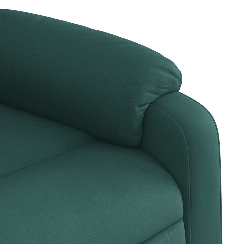 Fauteuil inclinable de massage Vert foncé Tissu - XIOS