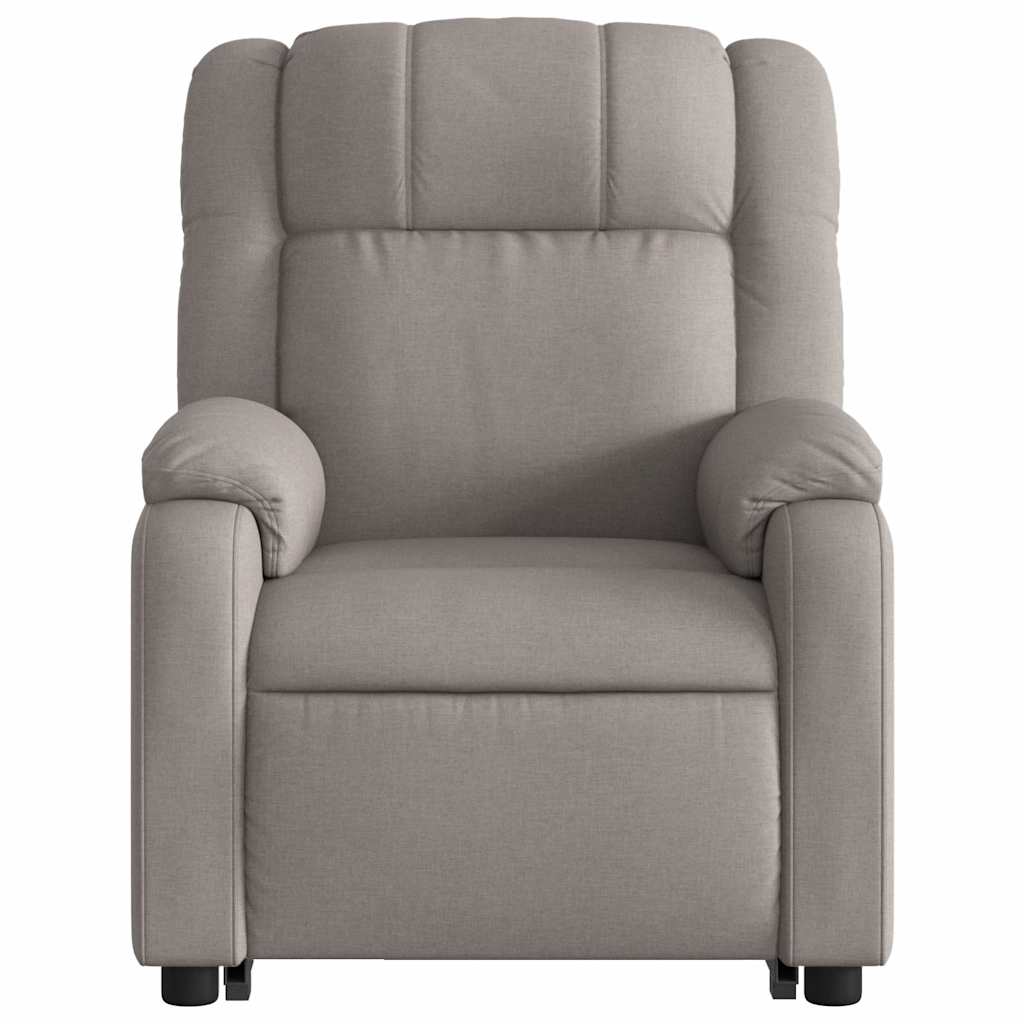 Fauteuil inclinable de massage Taupe Tissu - XIOS