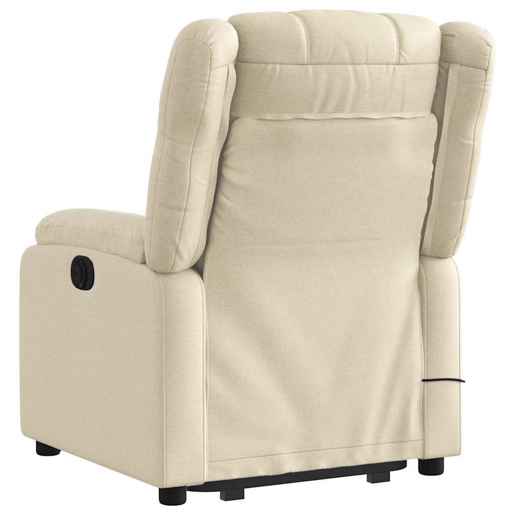 Fauteuil inclinable de massage Crème Tissu - XIOS