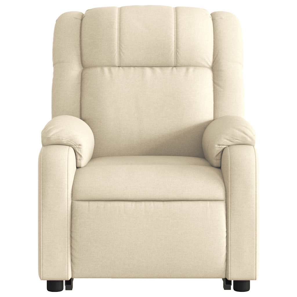Fauteuil inclinable de massage Crème Tissu - XIOS