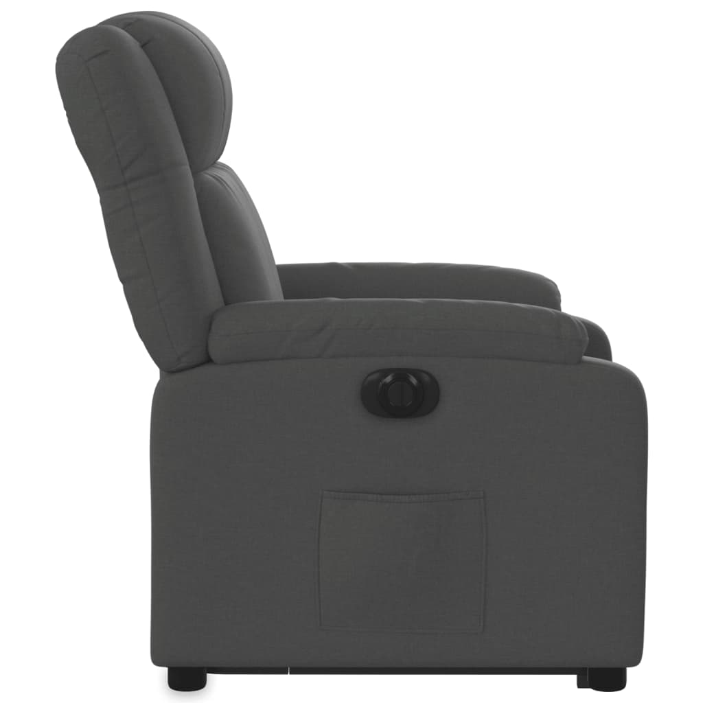 Fauteuil inclinable électrique gris foncé tissu - XIOS