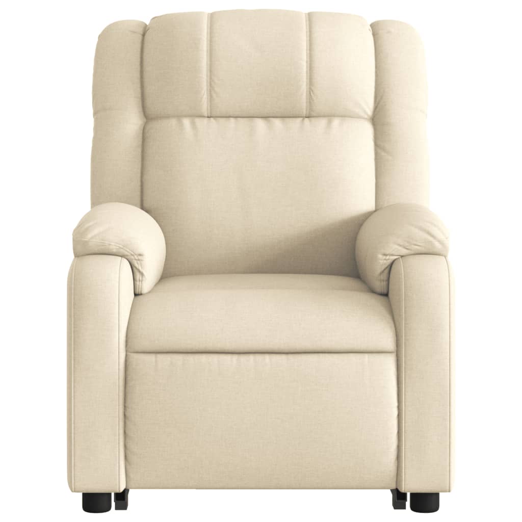Fauteuil inclinable électrique crème tissu - XIOS