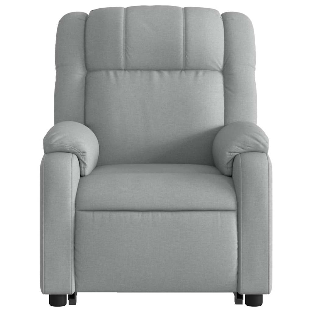 Fauteuil inclinable de massage électrique Gris clair Tissu - XIOS