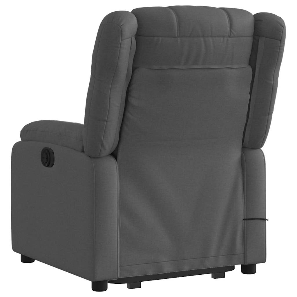 Fauteuil inclinable de massage électrique Gris foncé Tissu - XIOS