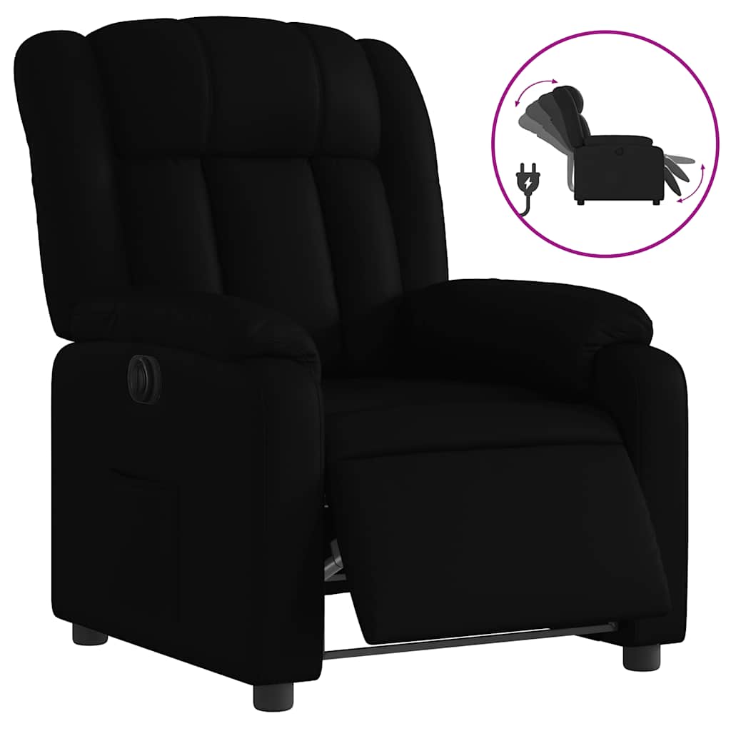 Fauteuil inclinable électrique Noir Similicuir - XIOS