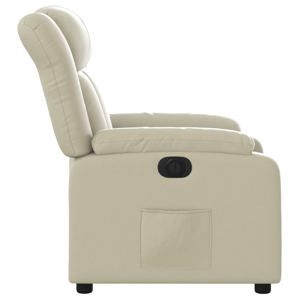 Fauteuil inclinable électrique Crème Similicuir - XIOS