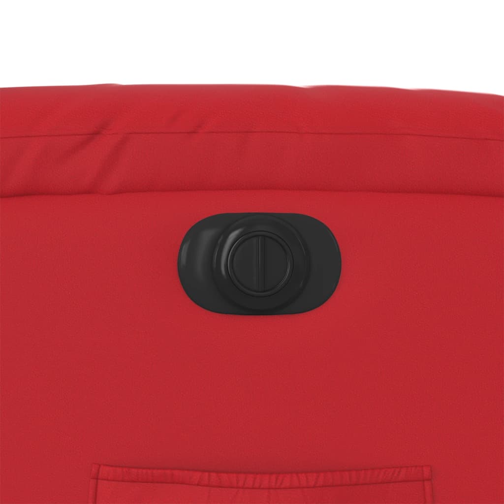 Fauteuil inclinable électrique Rouge Similicuir - XIOS