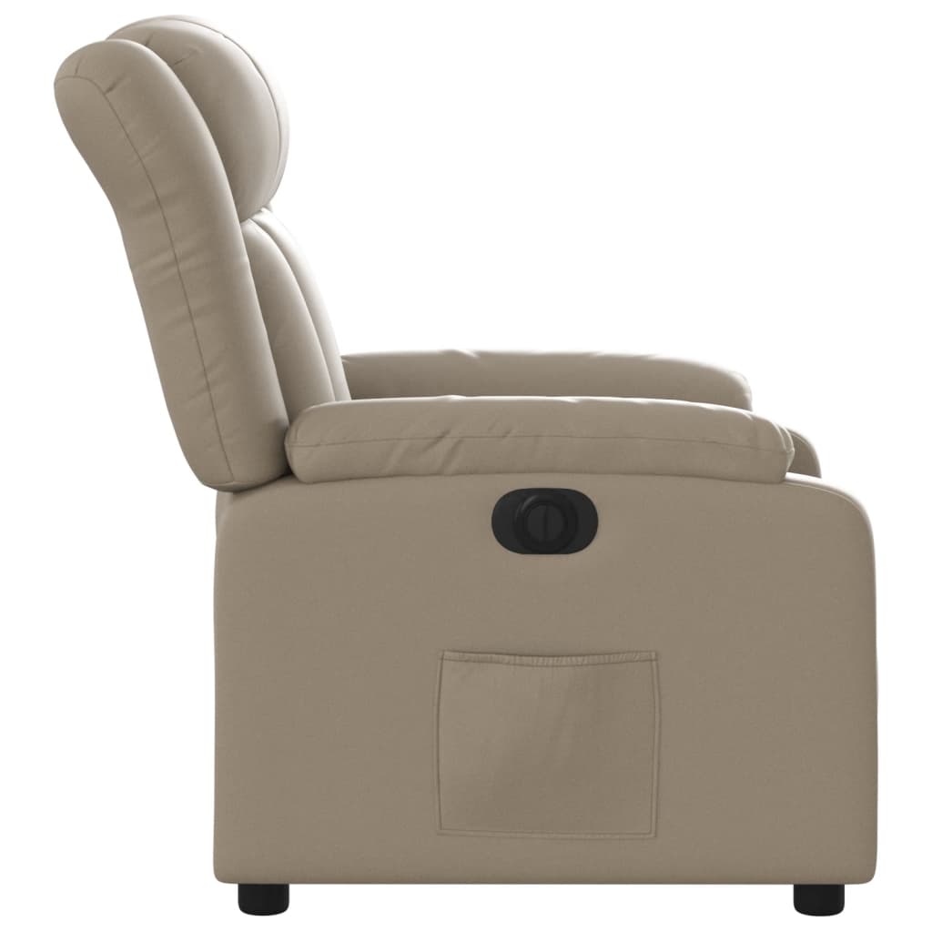 Fauteuil inclinable électrique Cappuccino Similicuir - XIOS