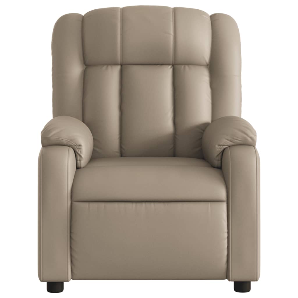 Fauteuil de massage inclinable électrique cappuccino similicuir - XIOS