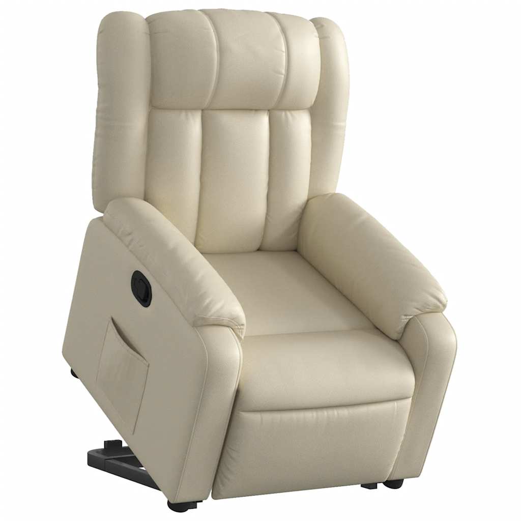 Fauteuil inclinable Crème Similicuir - XIOS
