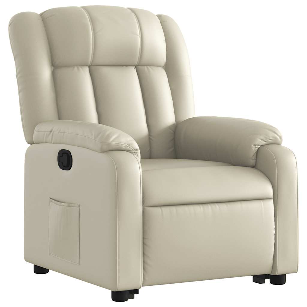Fauteuil inclinable Crème Similicuir - XIOS