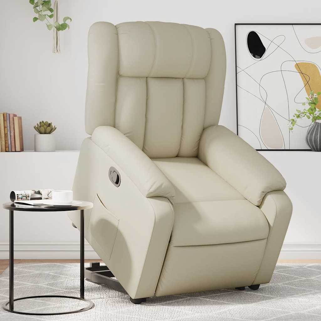 Fauteuil inclinable Crème Similicuir - XIOS