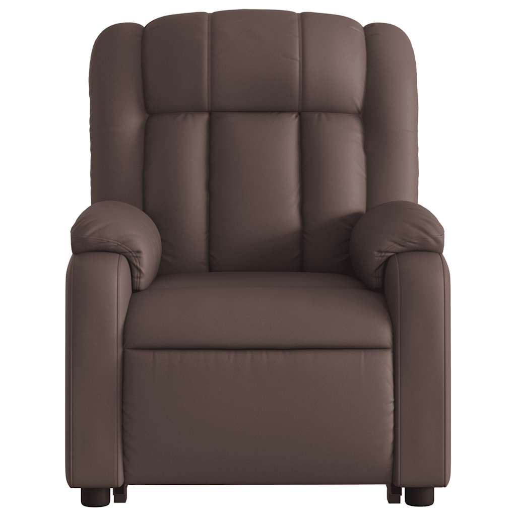 Fauteuil inclinable marron similicuir - XIOS