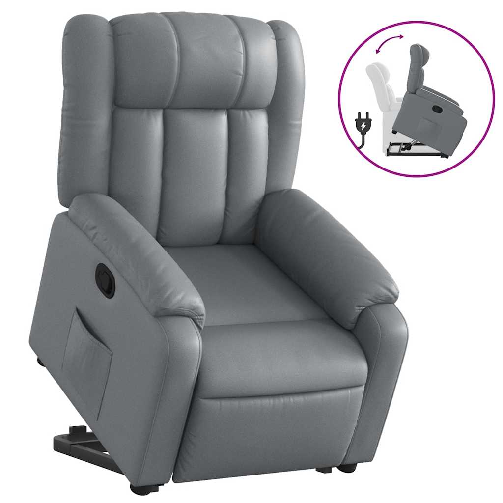 Fauteuil inclinable Gris Similicuir - XIOS