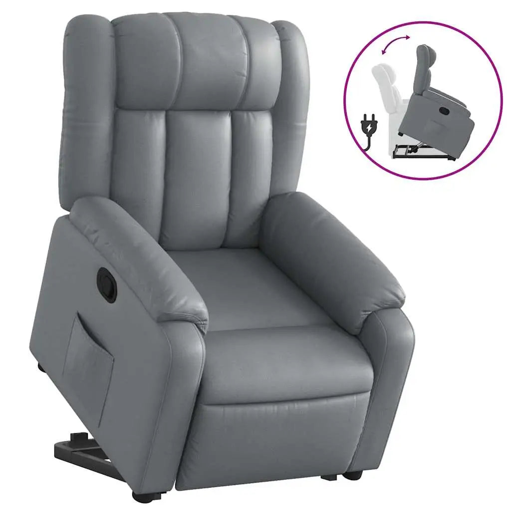 Fauteuil inclinable Gris Similicuir - XIOS