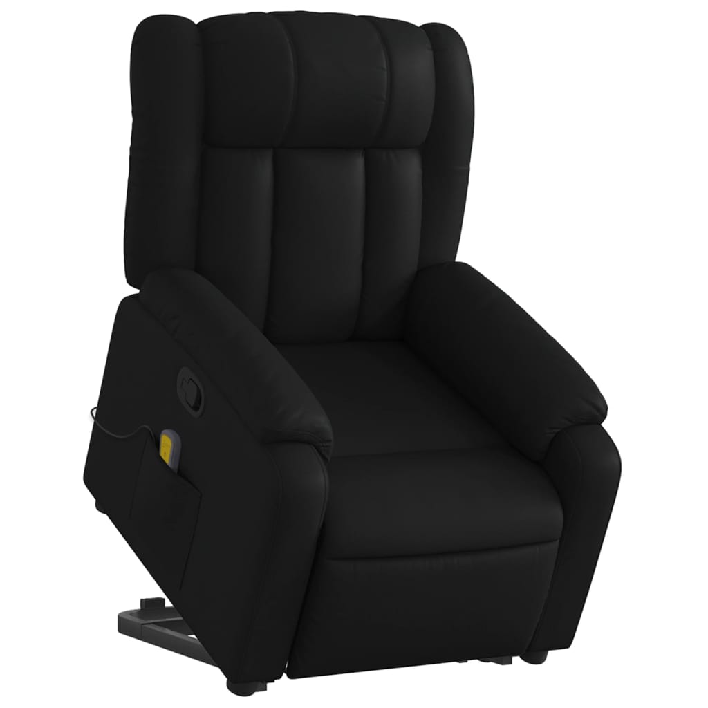 Fauteuil inclinable de massage Noir Similicuir - XIOS