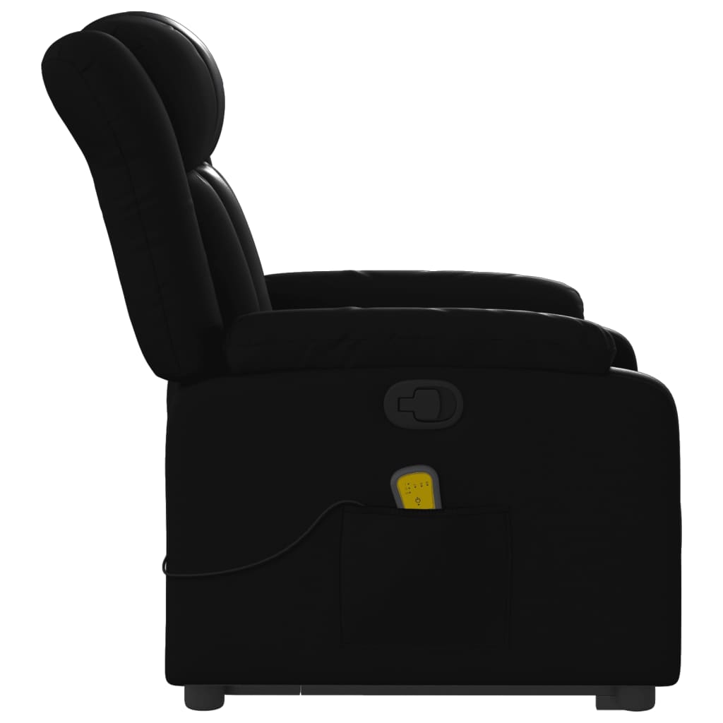 Fauteuil inclinable de massage Noir Similicuir - XIOS