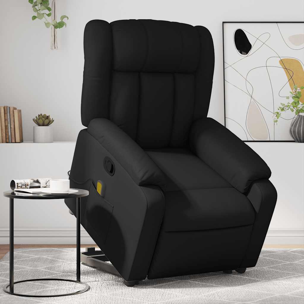 Fauteuil inclinable de massage Noir Similicuir - XIOS
